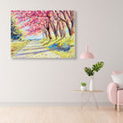Autumn Atmosphere Painting-Meri Deewar 4 : 3 Horizontal Premium Wall Art Canvas by MeriDeewar