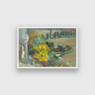 Autumn Rural House Painting 3 : 2 Horizontal Premium Wall Art Canvas by MeriDeewar