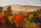 Autumn Treetops painting - Meri Deewar 3 : 2 Horizontal Premium Wall Art Canvas by MeriDeewar