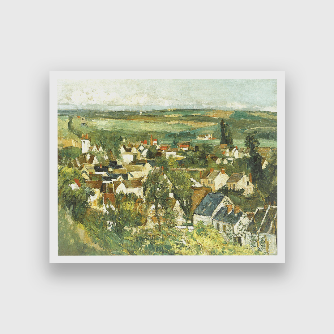 Auvers Panoramic View Painting 5 : 4 Horizontal Premium Wall Art Canvas by MeriDeewar
