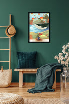 Baleine Painting 2 : 3 Vertical Premium Wall Art Canvas by MeriDeewar