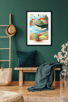 Baleine Painting 2 : 3 Vertical Premium Wall Art Canvas by MeriDeewar
