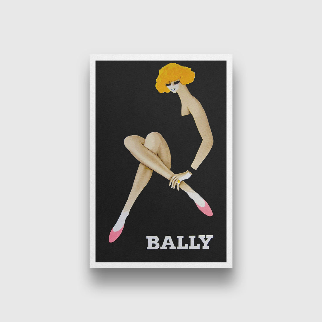 Bally Ads 2 : 3 Vertical Premium Wall Art Canvas by MeriDeewar