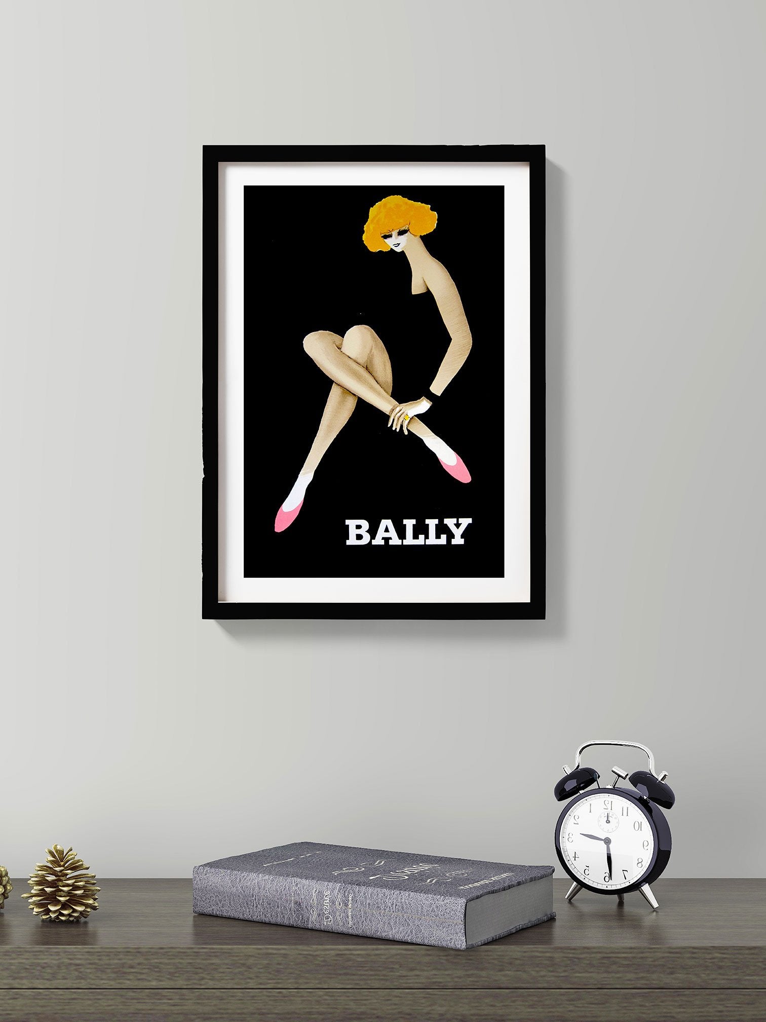 Bally Ads 2 : 3 Vertical Premium Wall Art Canvas by MeriDeewar