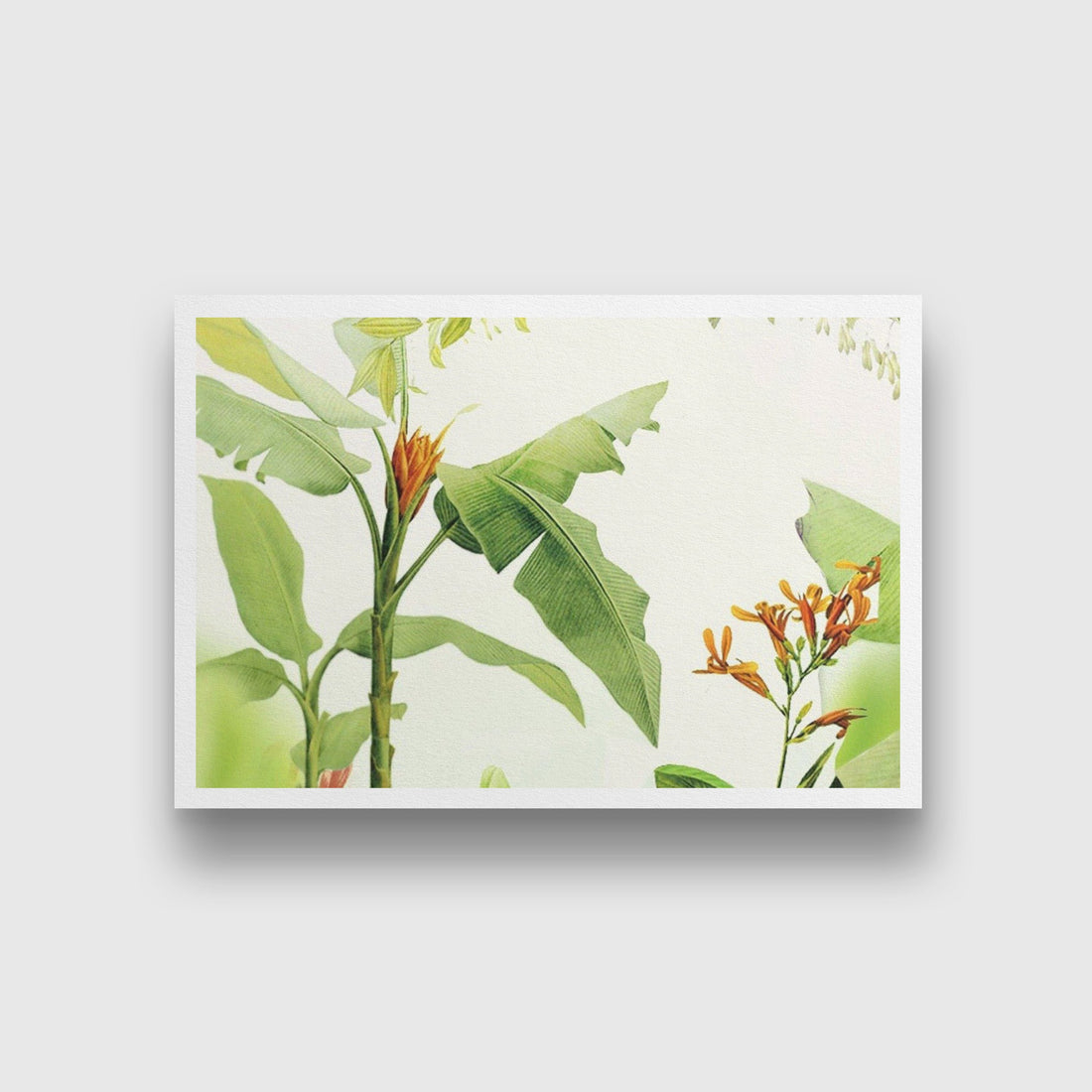 Banana Leaf Wall Art Painting-Meri Deewar 3 : 2 Horizontal Premium Wall Art Canvas by MeriDeewar