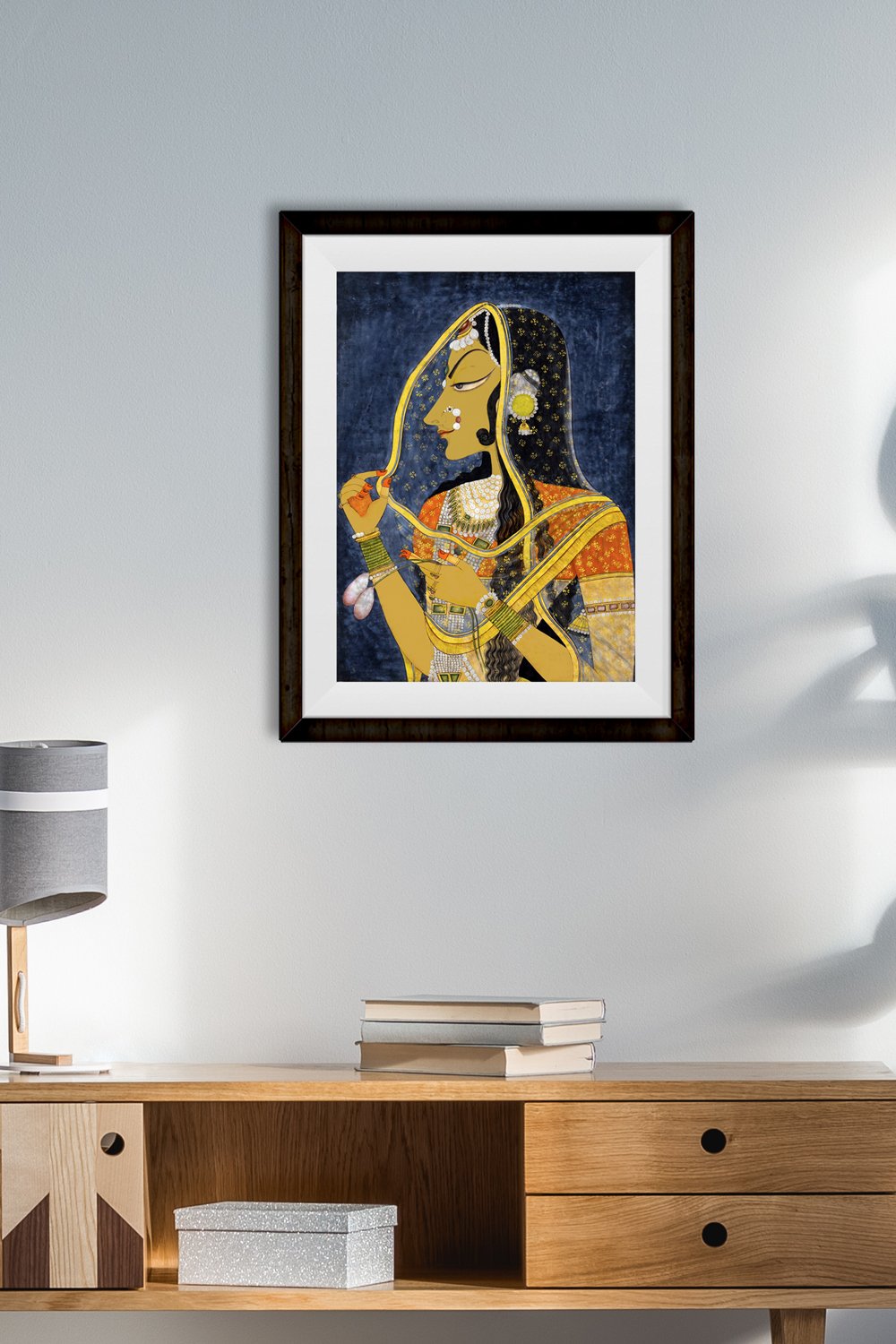 Bani Thani Painting-Meri Deewar 3 : 4 Vertical Premium Wall Art Canvas by MeriDeewar