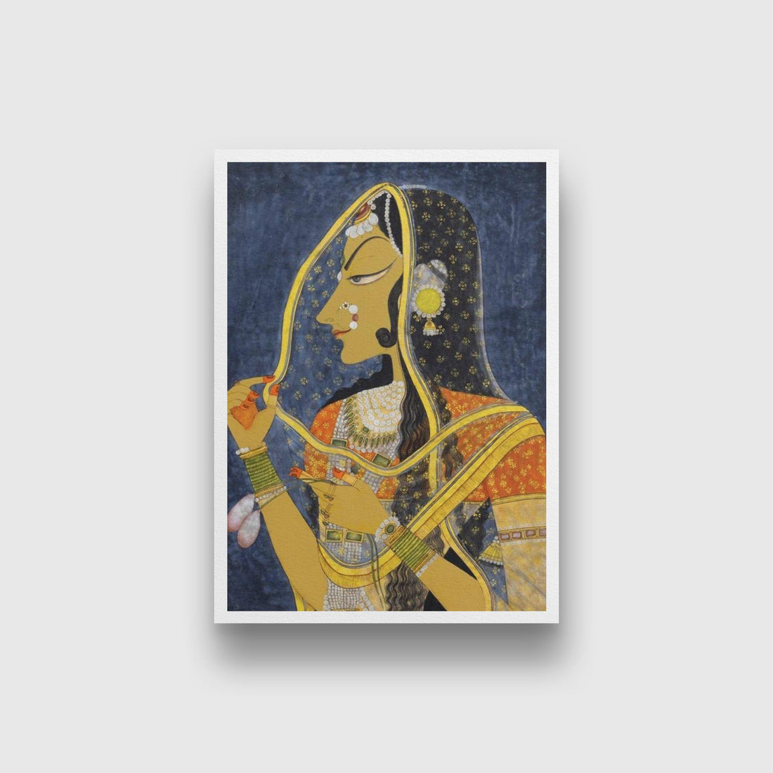 Bani Thani Painting-Meri Deewar 3 : 4 Vertical Premium Wall Art Canvas by MeriDeewar