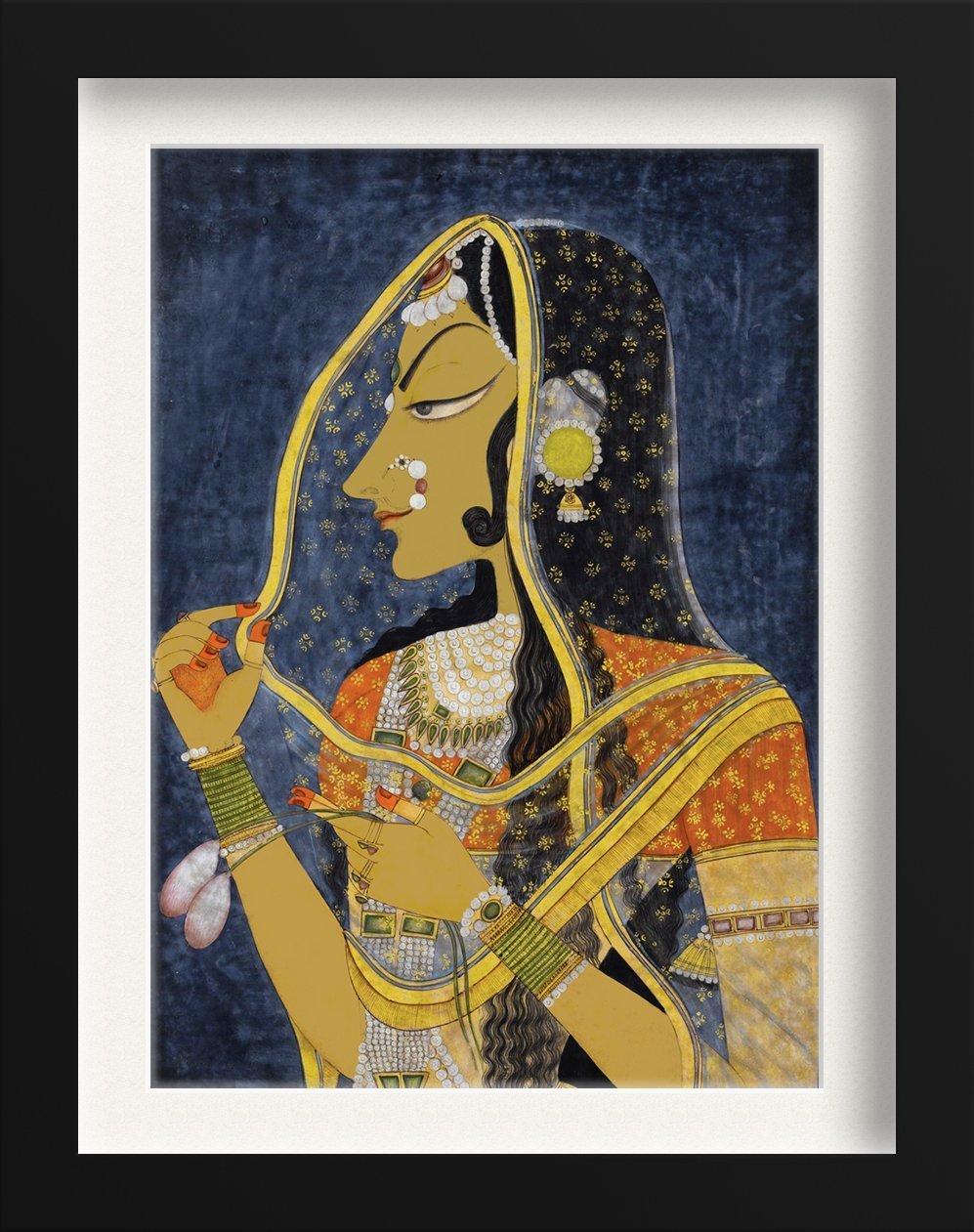 Bani Thani Painting-Meri Deewar 3 : 4 Vertical Premium Wall Art Canvas by MeriDeewar