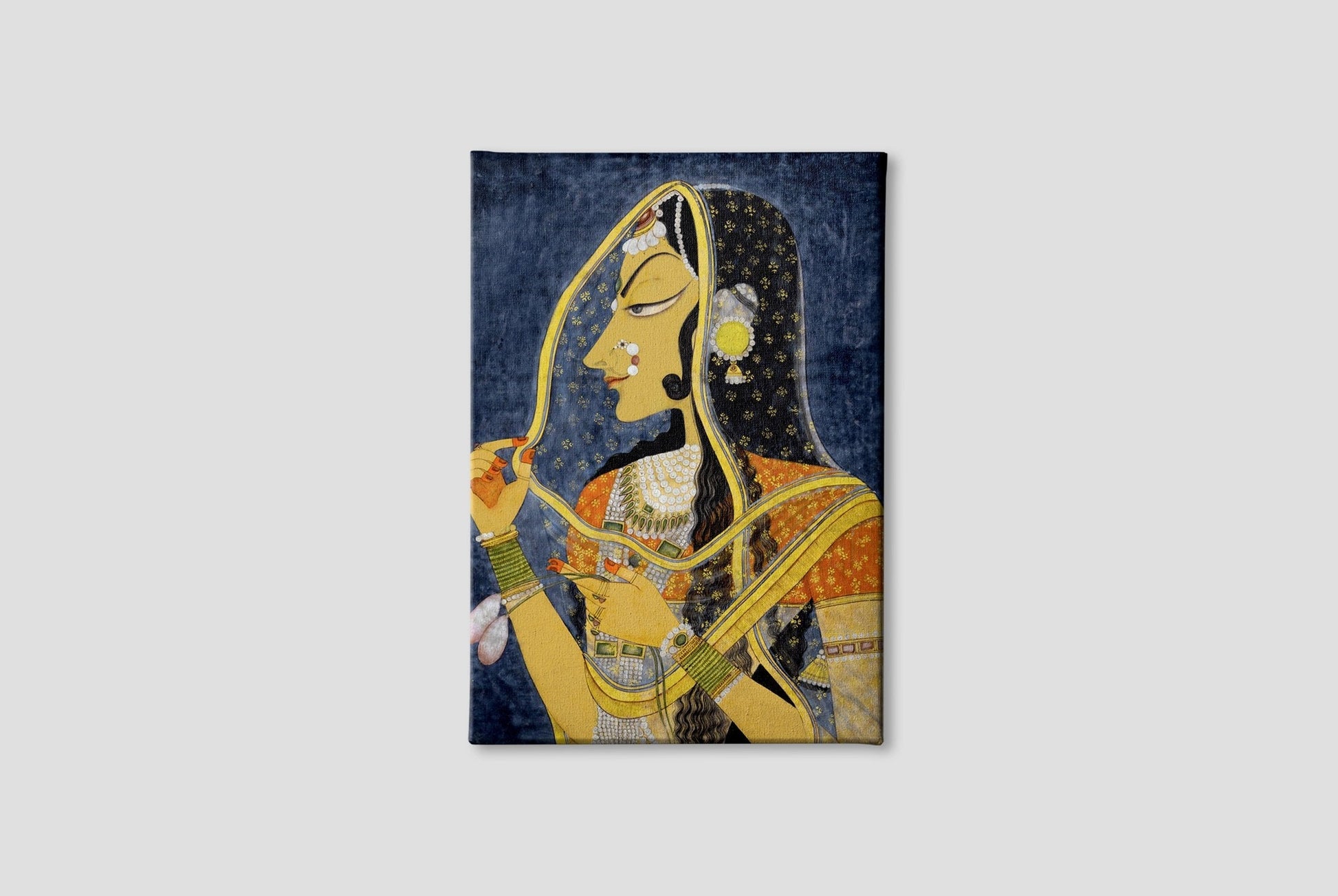 Bani Thani Painting-Meri Deewar 3 : 4 Vertical Premium Wall Art Canvas by MeriDeewar