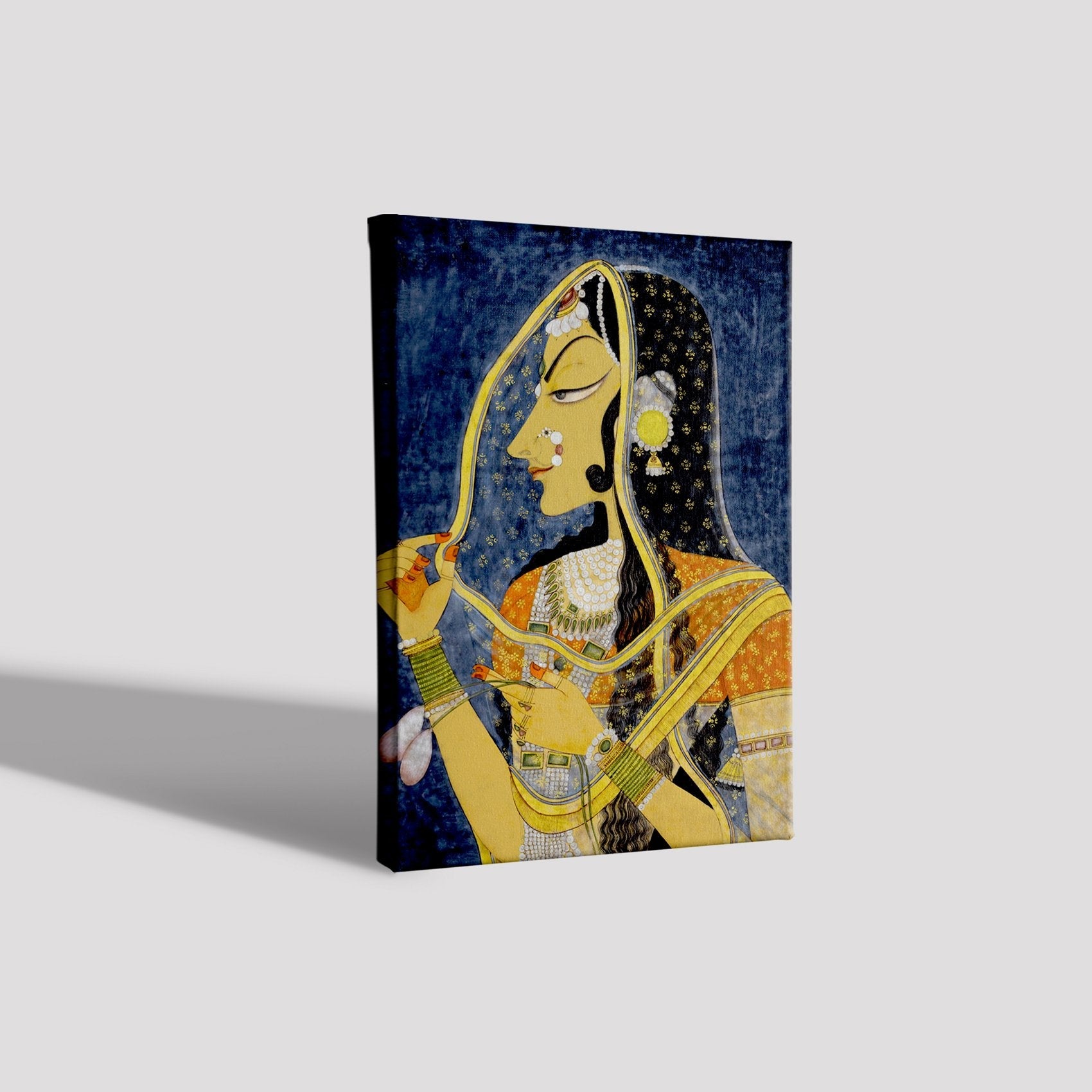 Bani Thani Painting-Meri Deewar 3 : 4 Vertical Premium Wall Art Canvas by MeriDeewar