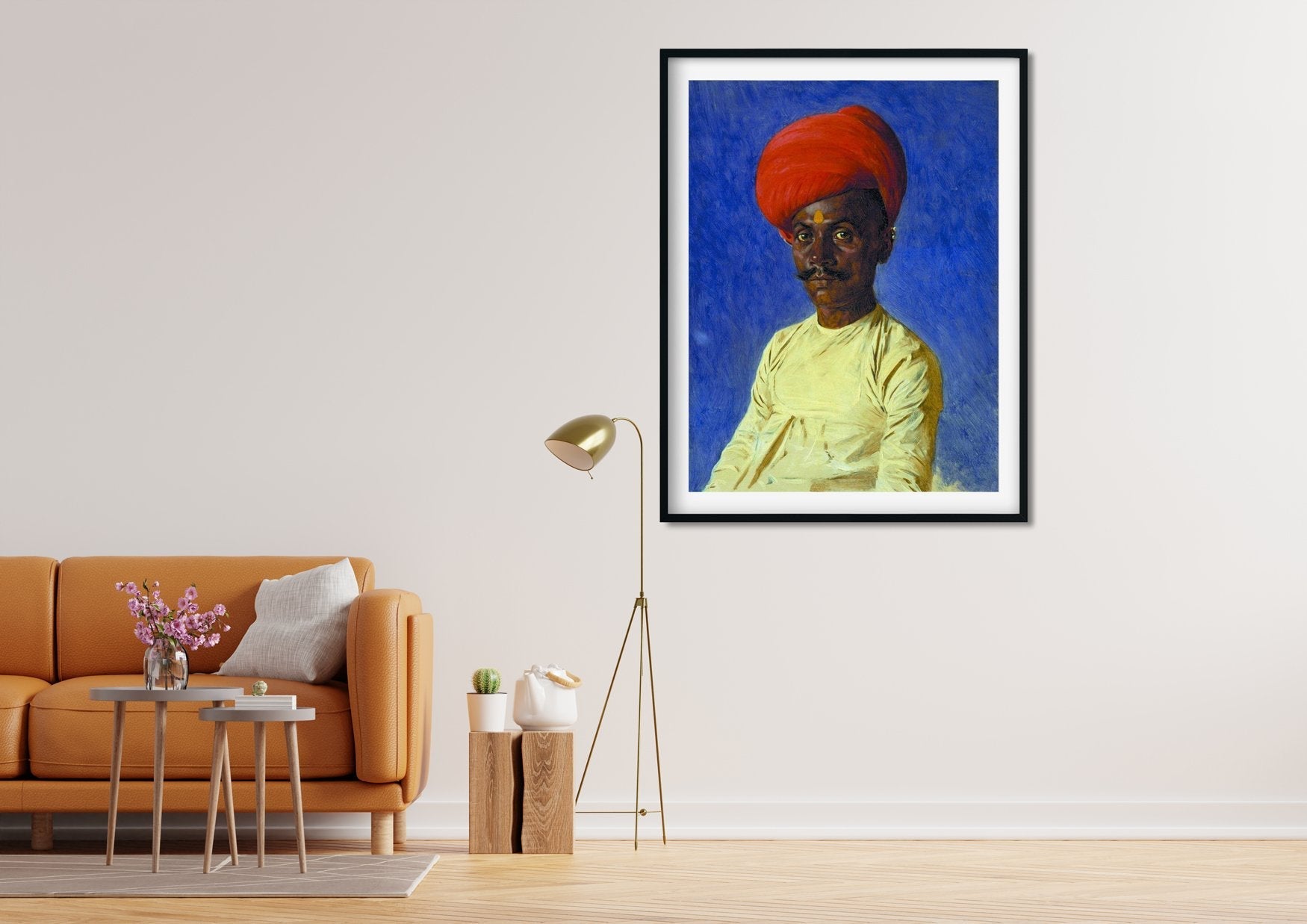 Bania trader bombay Painting-Meri Deewar 3 : 4 Vertical Premium Wall Art Canvas by MeriDeewar