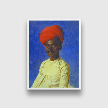 Bania trader bombay Painting-Meri Deewar 3 : 4 Vertical Premium Wall Art Canvas by MeriDeewar