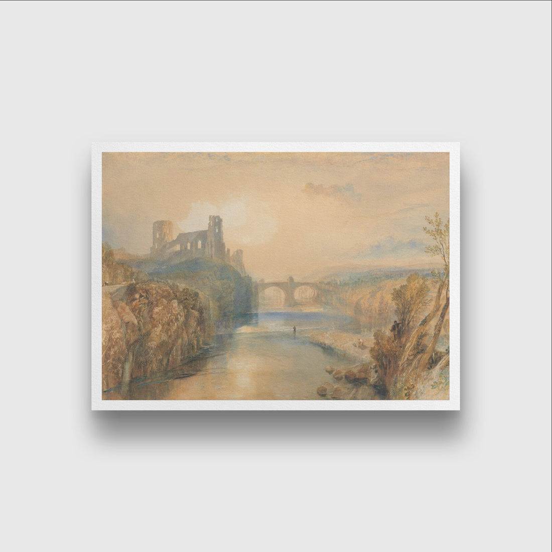 Barnard Castle Painting - Meri Deewar 4 : 3 Horizontal Premium Wall Art Canvas by MeriDeewar