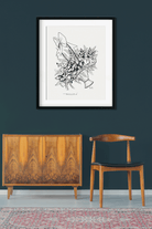 Basket with flowers Painting 4 :5 Vertical Premium Wall Art Canvas by MeriDeewar