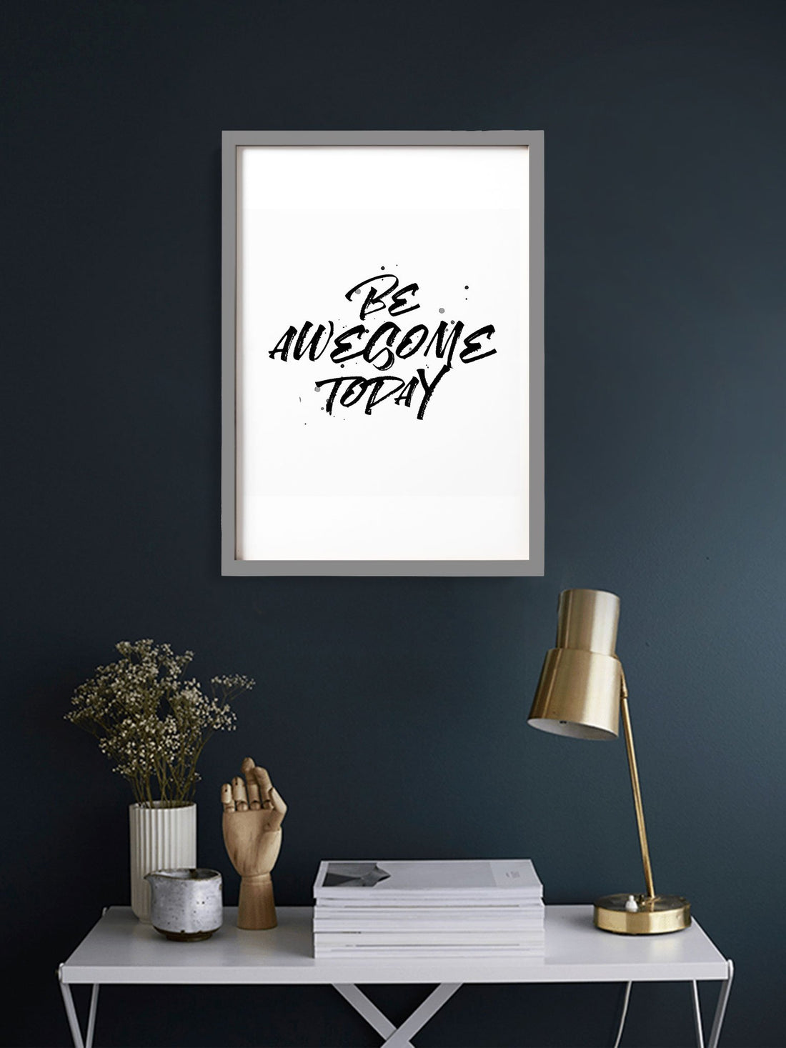 Be Awesome Today_Poster Poster A3 / Poster Premium Wall Art Canvas by MeriDeewar