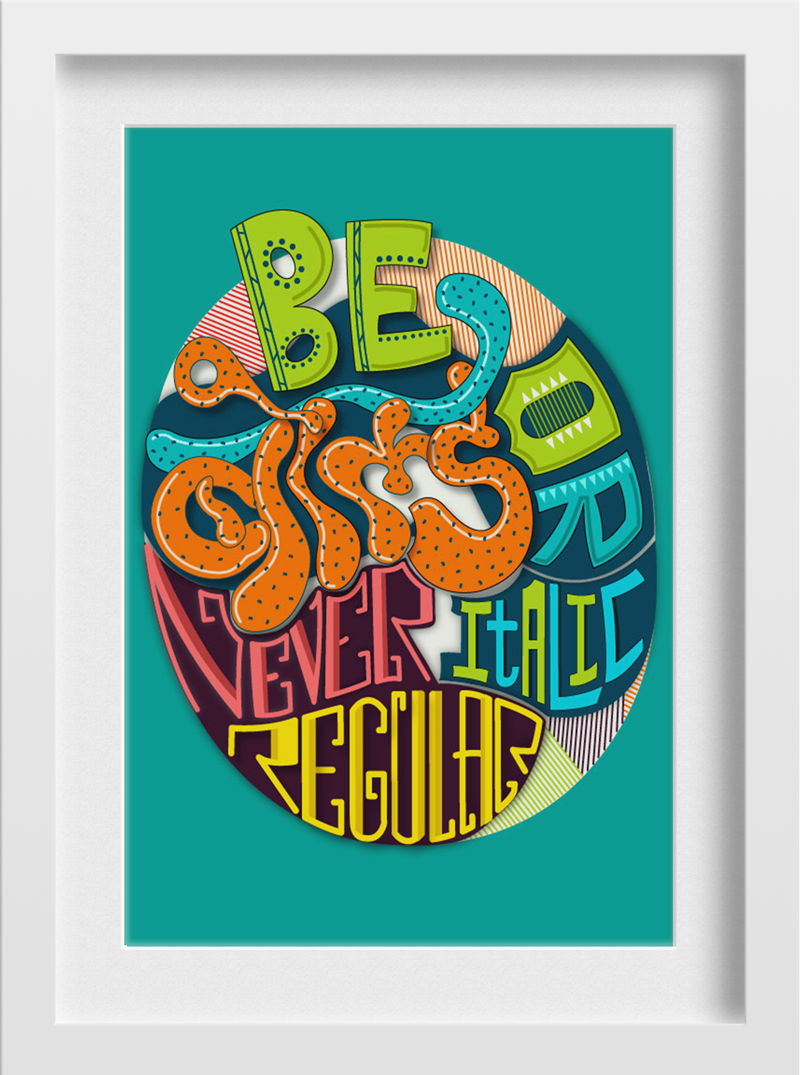 Be Bold Wall 2 : 3 Vertical Premium Wall Art Canvas by MeriDeewar
