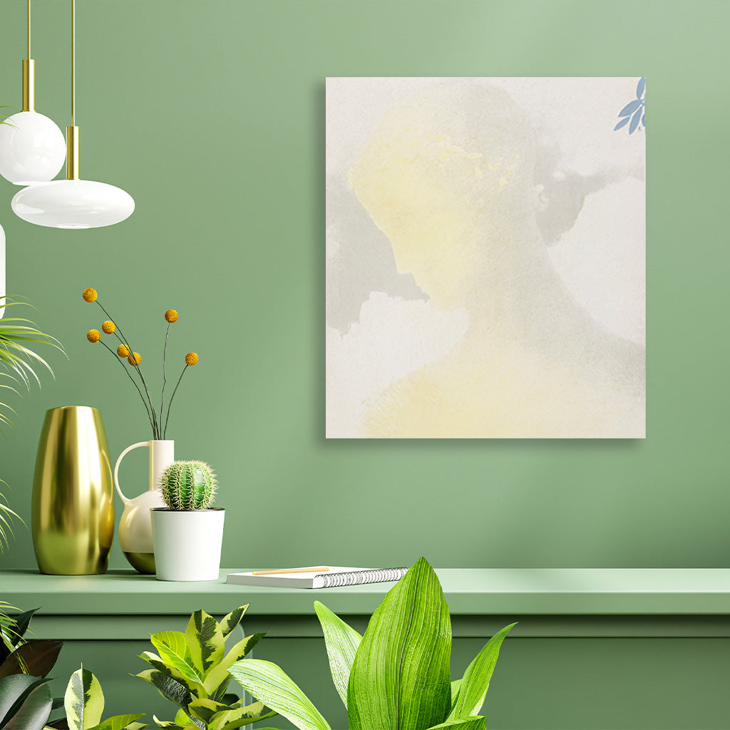 Beatrice painting 1 : 1 Square Premium Wall Art Canvas by MeriDeewar