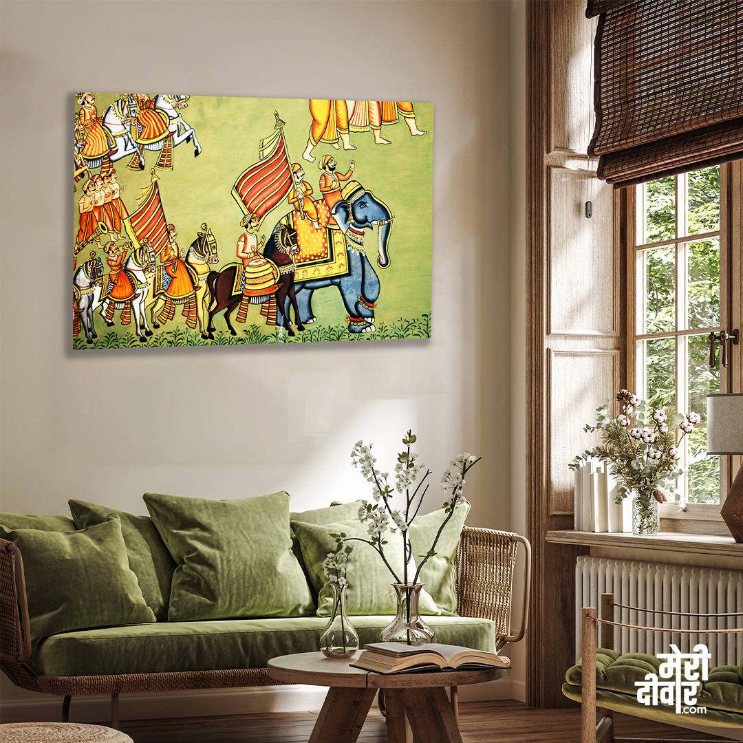 Beautiful Classical Wall Painting 3 : 2 Horizontal Premium Wall Art Canvas by MeriDeewar
