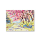 Beautiful Cosmos Flower Painting-Meri Deewar 1 : 1 Square Premium Wall Art Canvas by MeriDeewar