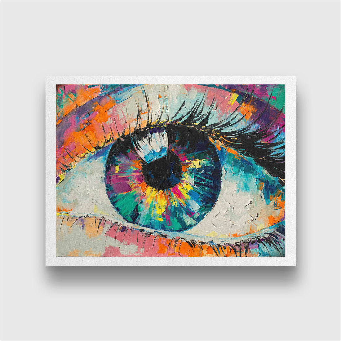 Beautiful Eyes Modern Design Painting 4 : 3 Horizontal Premium Wall Art Canvas by MeriDeewar