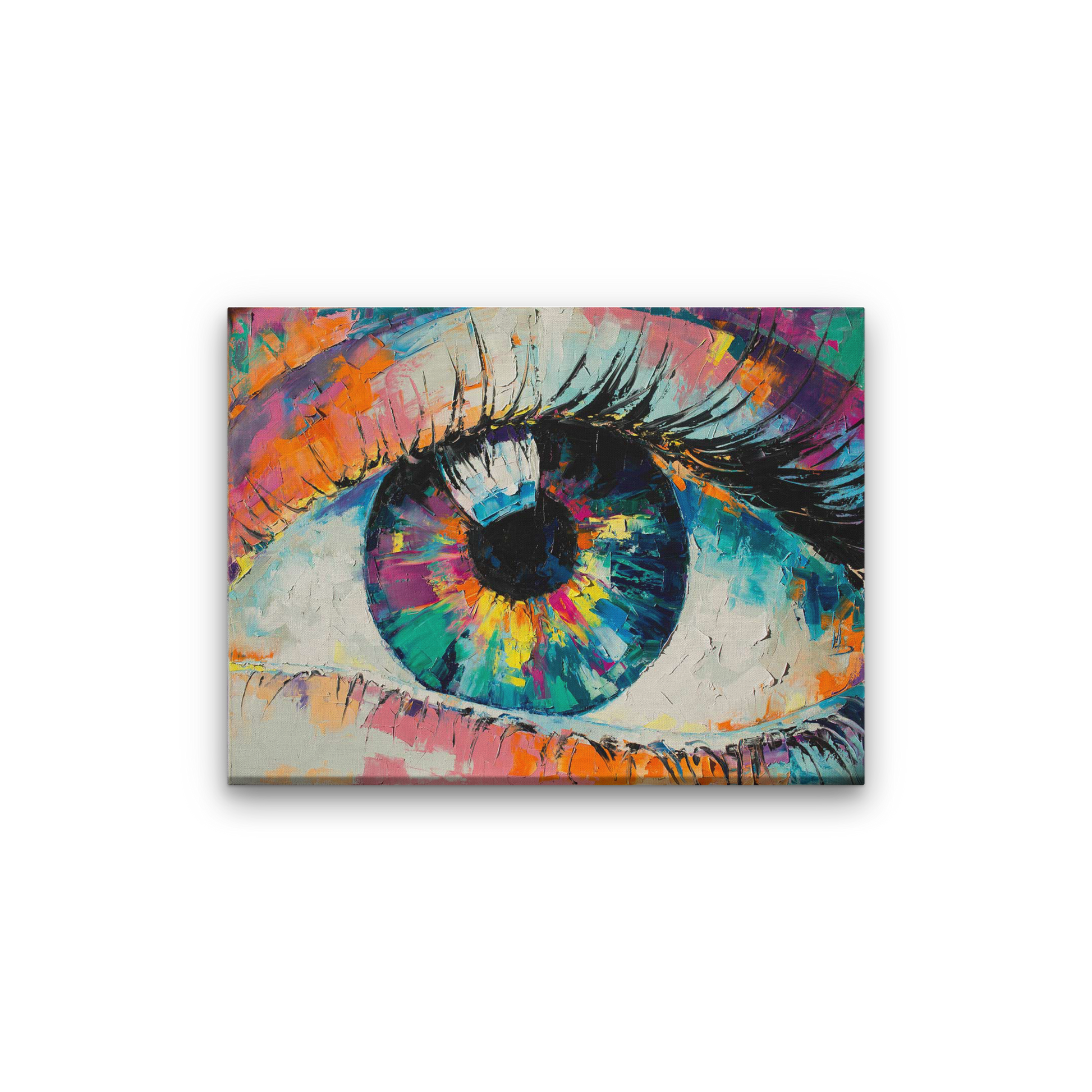 Beautiful Eyes Modern Design Painting 4 : 3 Horizontal Premium Wall Art Canvas by MeriDeewar