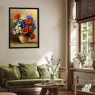 Beautiful Flower Vase Painting 3 : 4.2 Vertical Premium Wall Art Canvas by MeriDeewar