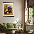 Beautiful Flower Vase Painting 3 : 4.2 Vertical Premium Wall Art Canvas by MeriDeewar