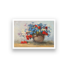Beautiful Flowerpot Wall Painting 3 : 2 Horizontal Premium Wall Art Canvas by MeriDeewar