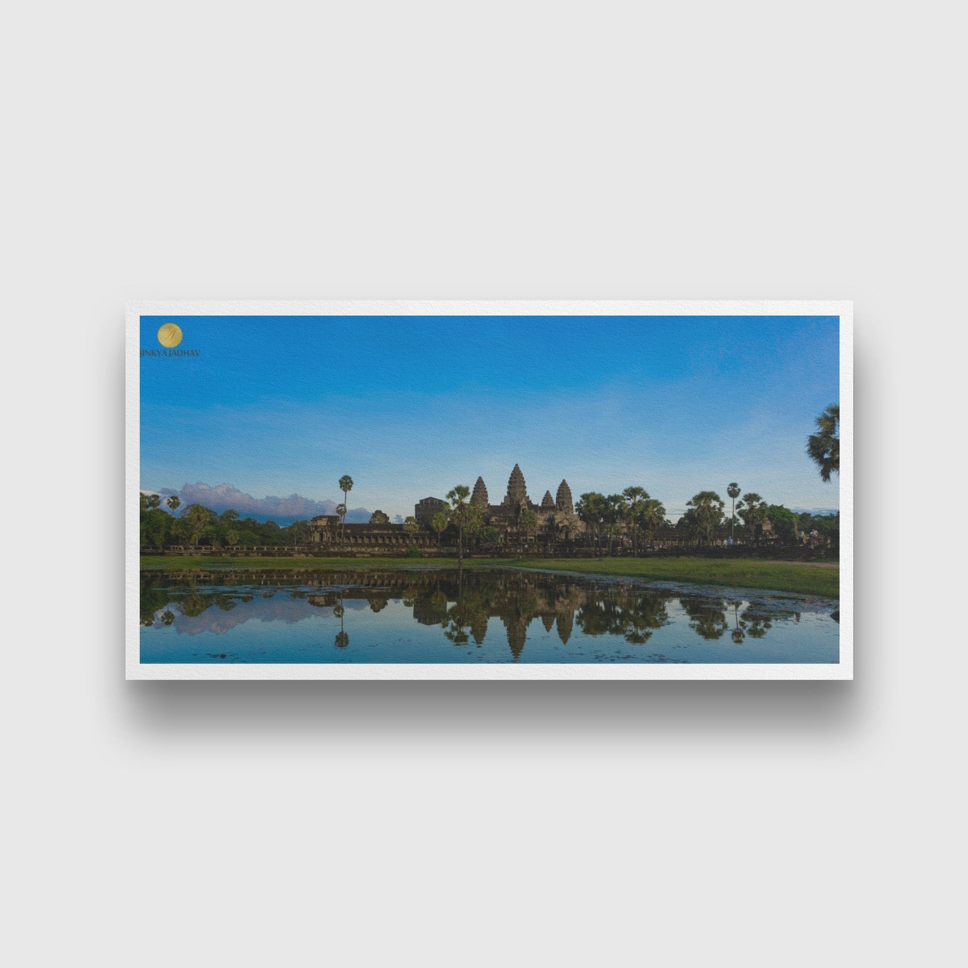 Beautiful Landscape Painting-Meri Deewar 2 : 1 Horizontal Premium Wall Art Canvas by MeriDeewar