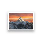 Beautiful Mt. Everest in winter at sunset Wall Painting 4 : 3 Horizontal Premium Wall Art Canvas by MeriDeewar