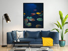 Beautiful realistic lotus Painting - Meri Deewar 3 : 4 Vertical Premium Wall Art Canvas by MeriDeewar