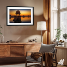 Beautiful Sunset Wall Painting 3 : 2 Horizontal Premium Wall Art Canvas by MeriDeewar