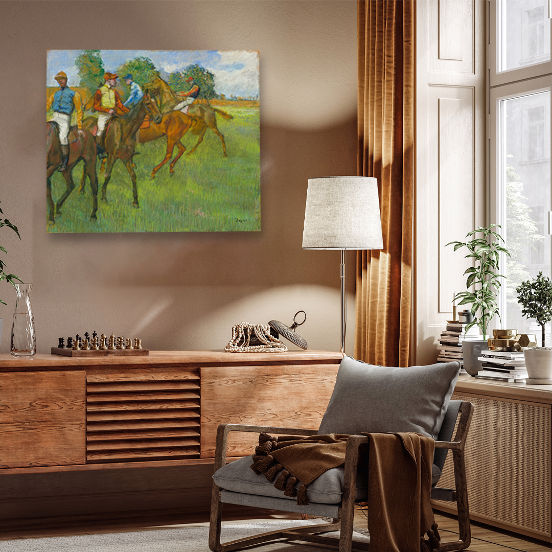 Before the Race Painting 4 : 3 Horizontal Premium Wall Art Canvas by MeriDeewar
