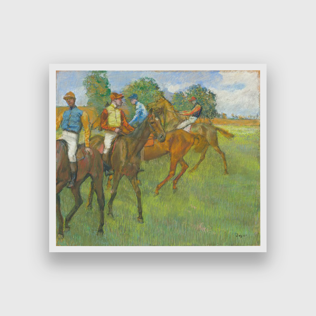Before the Race Painting 4 : 3 Horizontal Premium Wall Art Canvas by MeriDeewar