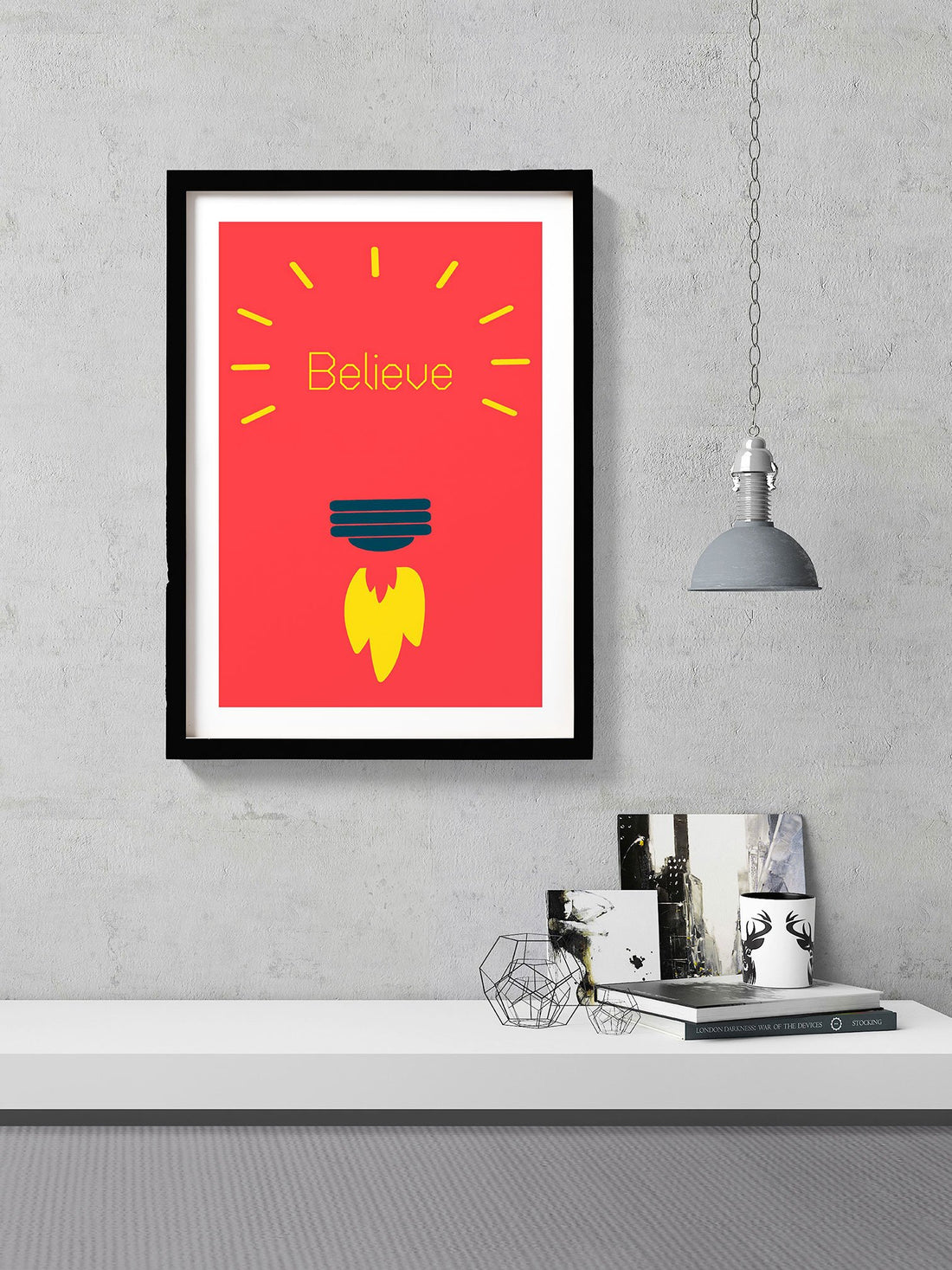 Believe and Ignite Poster Art Poster A3 / Poster Premium Wall Art Canvas by MeriDeewar