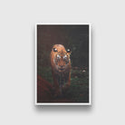 Bengal tiger walking Painting-Meri Deewar 2 : 3 Vertical Premium Wall Art Canvas by MeriDeewar