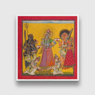 Bhadrakali Painting - Meri Deewar 1 : 1 Square Premium Wall Art Canvas by MeriDeewar
