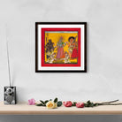 Bhadrakali Painting - Meri Deewar 1 : 1 Square Premium Wall Art Canvas by MeriDeewar