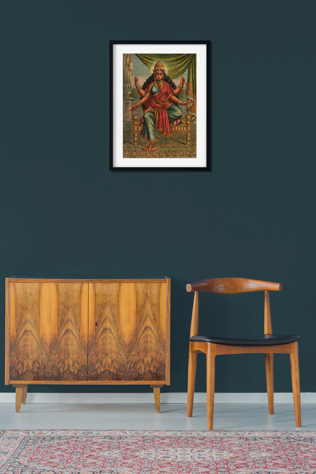 Bhuvneshwari and Bagala Painting 2 : 3 Vertical Premium Wall Art Canvas by MeriDeewar
