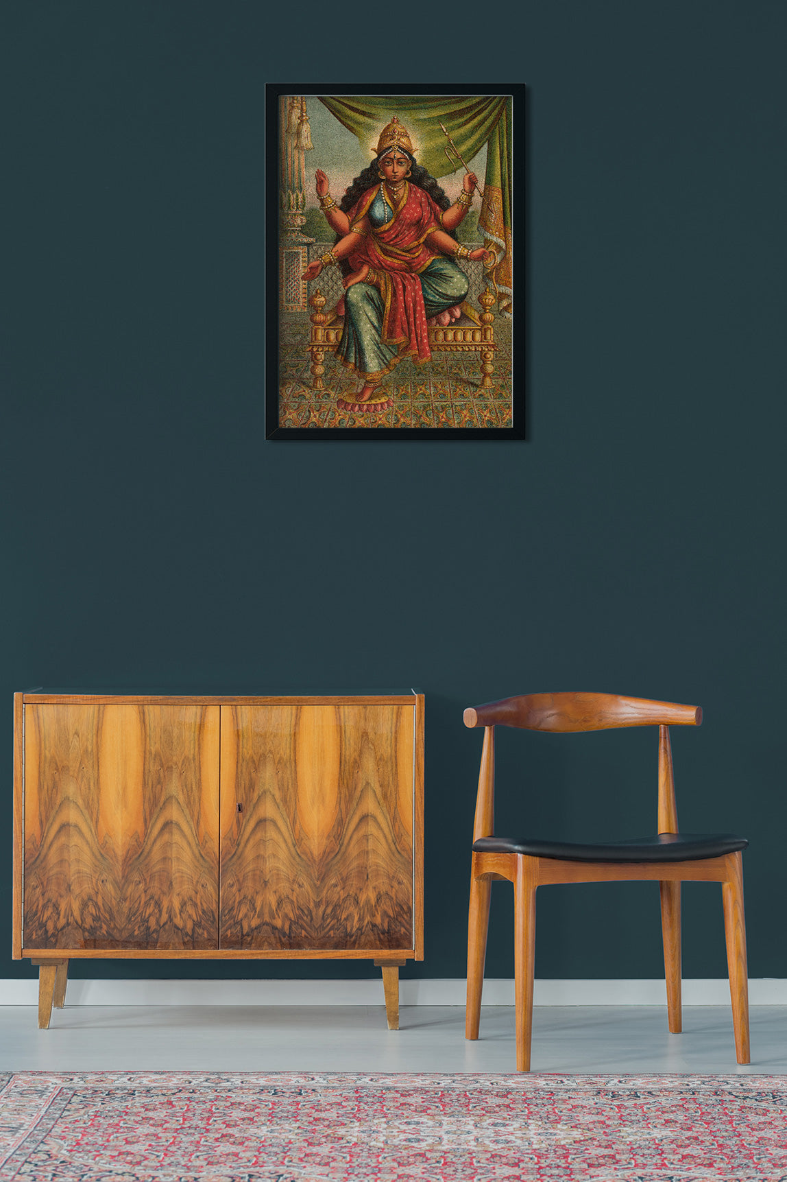 Bhuvneshwari and Bagala Painting 2 : 3 Vertical Premium Wall Art Canvas by MeriDeewar