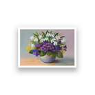 Big Panoramic A Bunch Of Flowers In A Vase Canvas Wall Painting 3 : 2 Horizontal Premium Wall Art Canvas by MeriDeewar