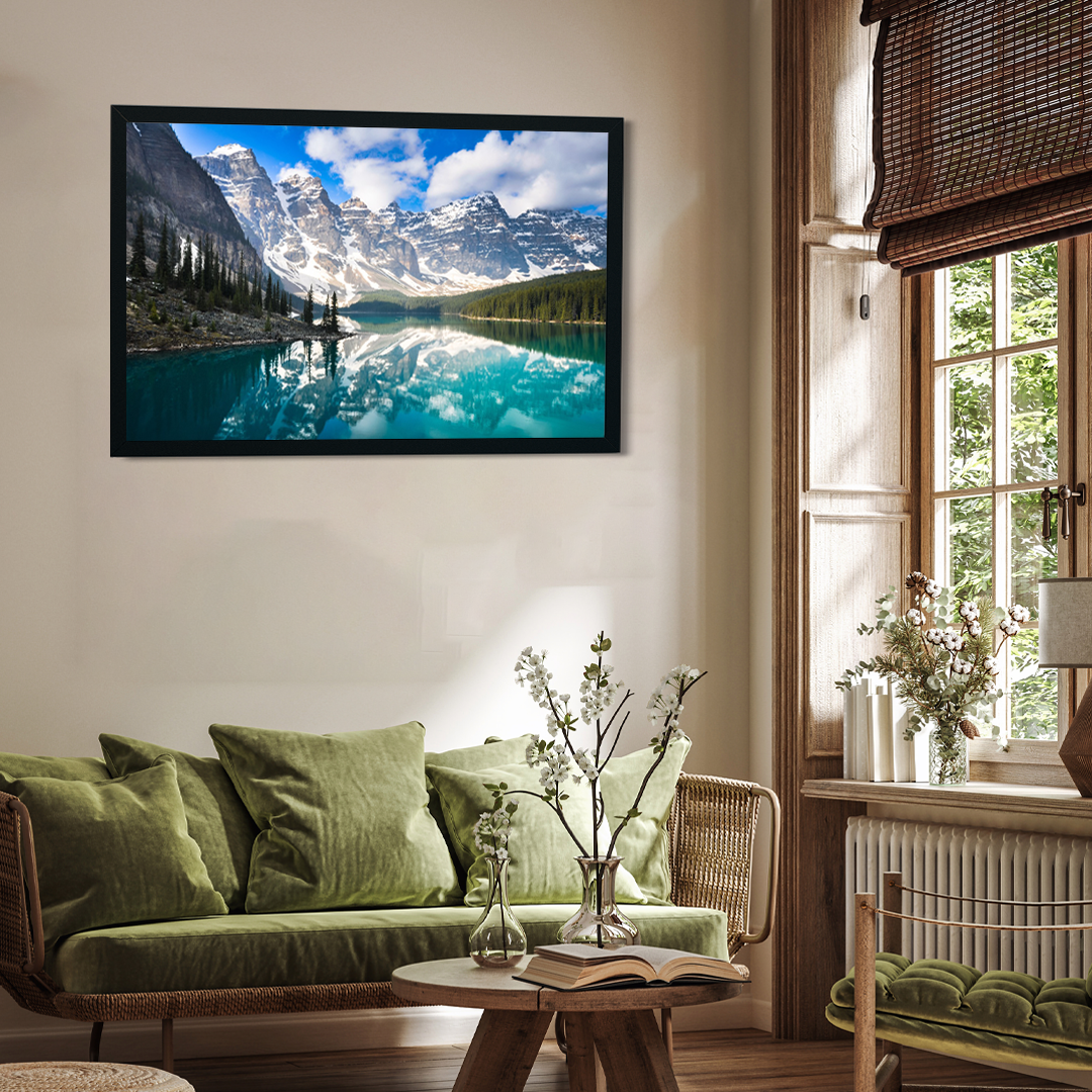 Big Panoramic Beautiful Banff National Park Wall Painting 3 : 2 Horizontal Premium Wall Art Canvas by MeriDeewar