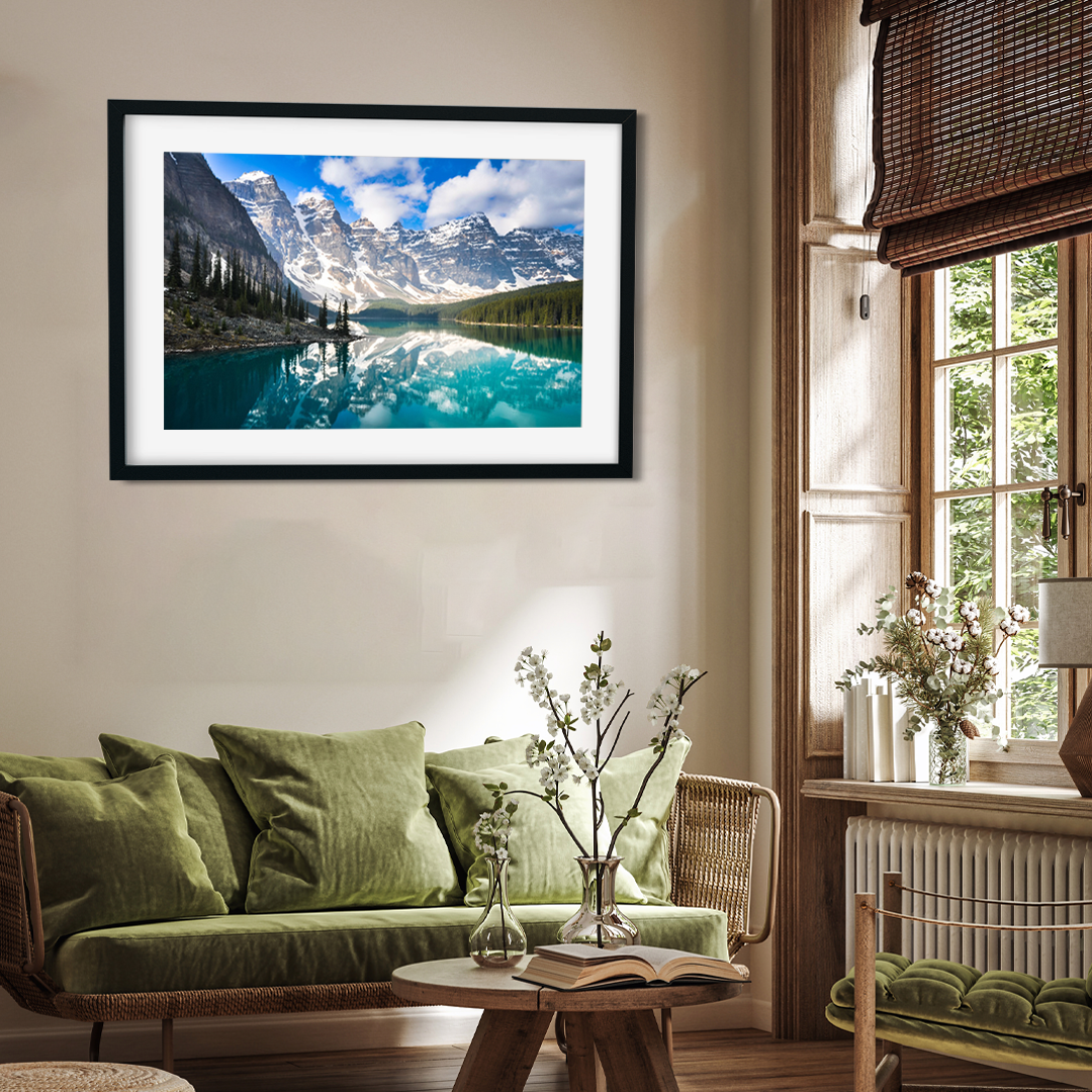 Big Panoramic Beautiful Banff National Park Wall Painting 3 : 2 Horizontal Premium Wall Art Canvas by MeriDeewar
