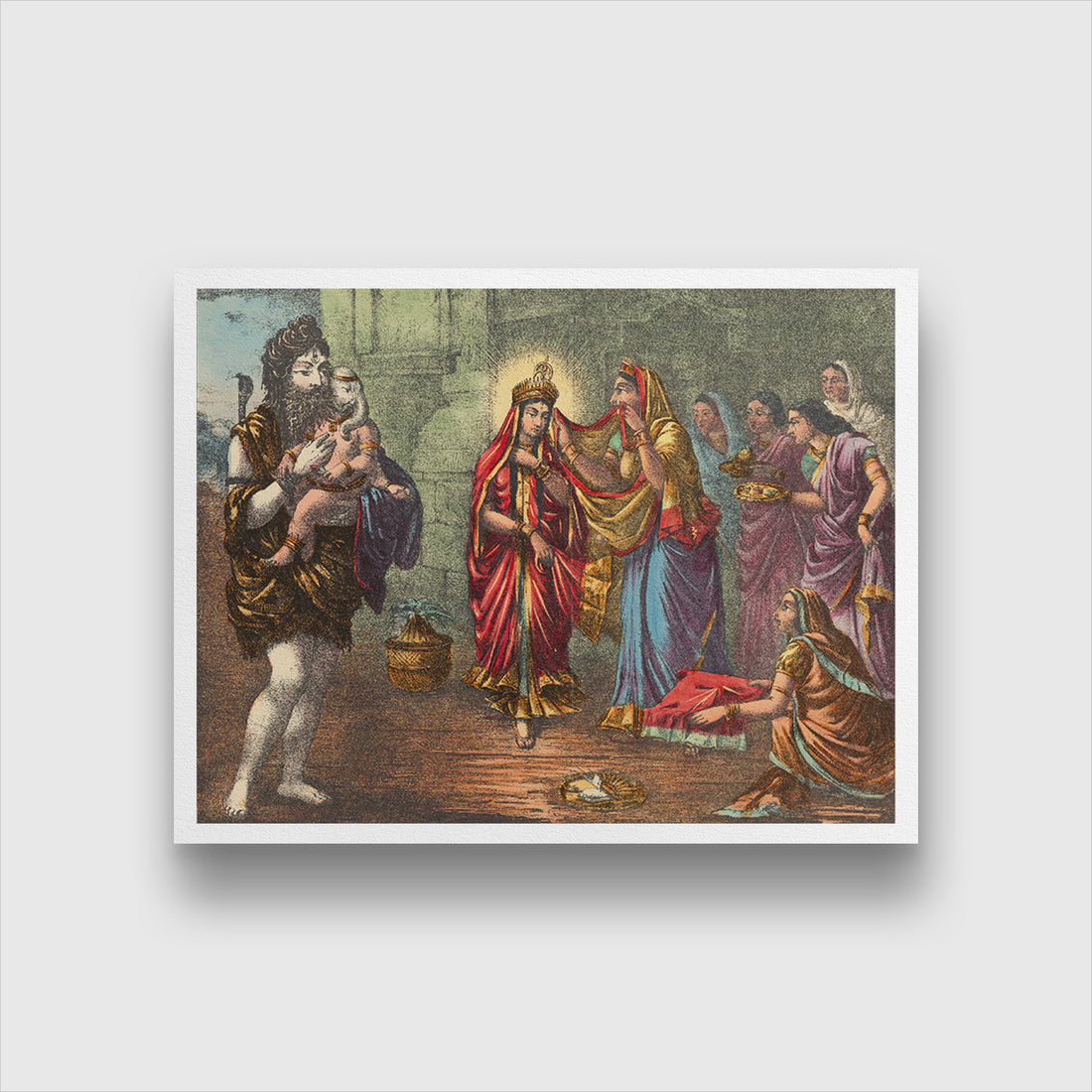 Bijaya Painting 4 : 3 Horizontal Premium Wall Art Canvas by MeriDeewar