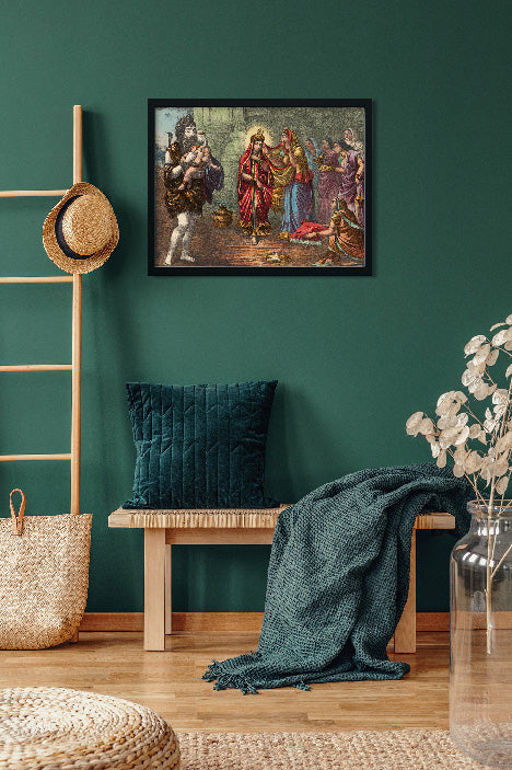 Bijaya Painting 4 : 3 Horizontal Premium Wall Art Canvas by MeriDeewar