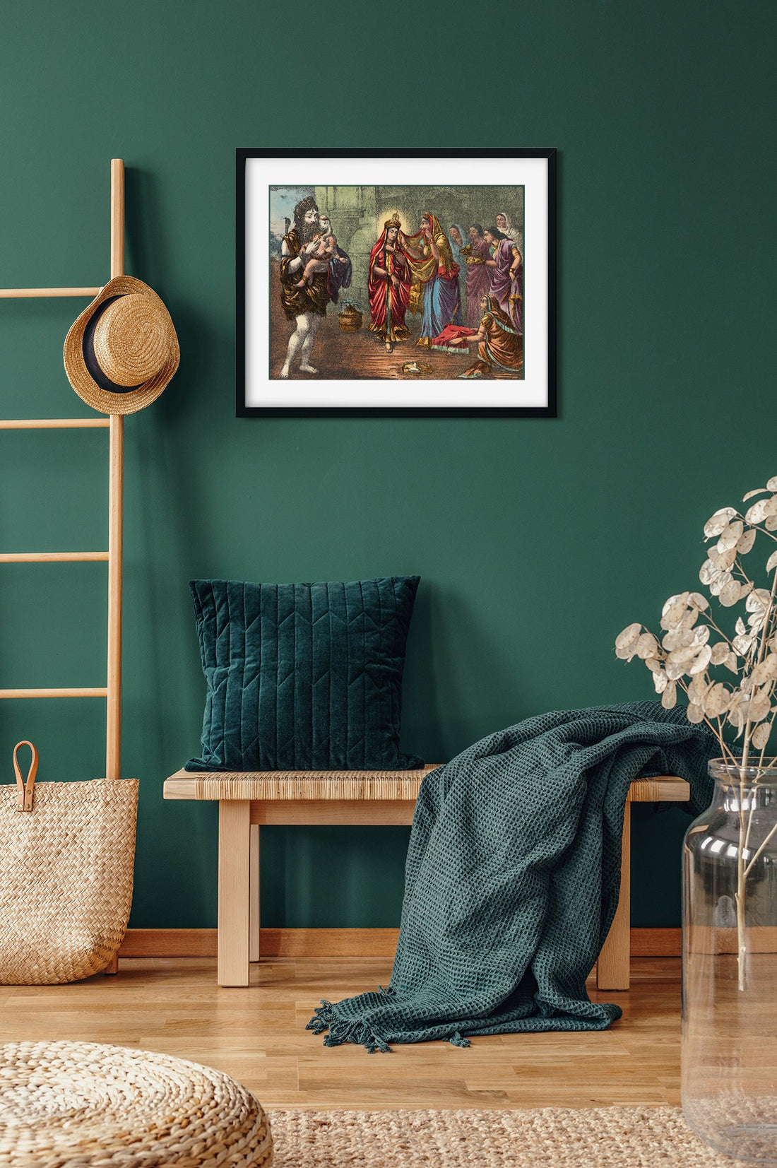 Bijaya Painting 4 : 3 Horizontal Premium Wall Art Canvas by MeriDeewar
