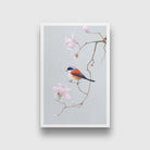 Bird and Blossom Painting-Meri Deewar 2 : 3 Vertical Premium Wall Art Canvas by MeriDeewar