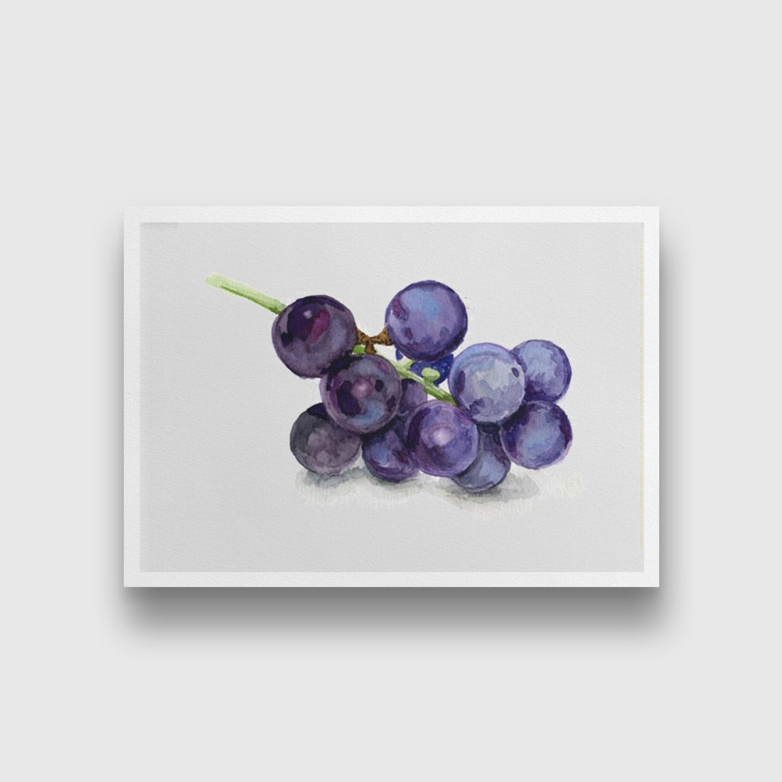 Black Grapes Painting-Meri Deewar 3 : 2 Horizontal Premium Wall Art Canvas by MeriDeewar