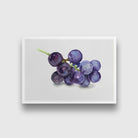 Black Grapes Painting-Meri Deewar 3 : 2 Horizontal Premium Wall Art Canvas by MeriDeewar