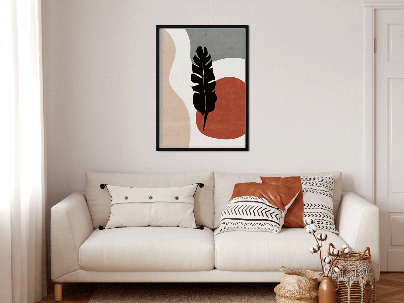 Bloom Painting 3 : 4.2 Vertical Premium Wall Art Canvas by MeriDeewar